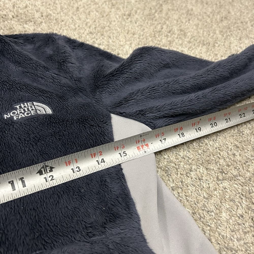 The North Face Osito Full Zip Jacket Women's Small Blue Gray Colorblock Fleece - Picture 4 of 9